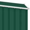 vidaXL Garden Shed Green Galvanized Steel Large Garden Shed