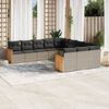 vidaXL Garden Sofa Set Grey