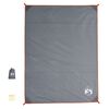 vidaXL Picnic Blanket with Pegs Gray and Orange 80.7"x61"