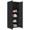 vidaXL Highboard Black 31.5"x16.7"x72.8" Engineered Wood
