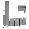 vidaXL Bathroom Furniture Set Grey Sonoma