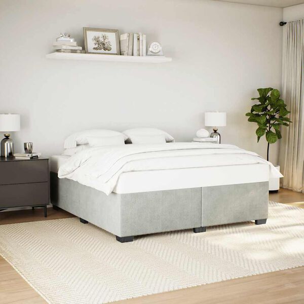 vidaXL Bed Frame Light grey