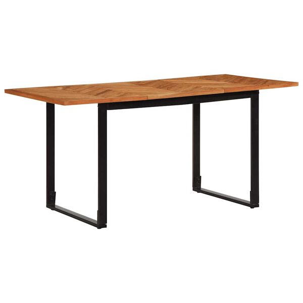 vidaXL Dining Table 63"x31.5"x29.5" Solid Wood Acacia