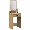 vidaXL Dressing Table with Drawer Artisan Oak 19.69 x 16.14 x 55.12 in