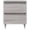 vidaXL Bedside Cabinet Grey Sonoma Engineered wood, Iron Small Storage