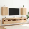 vidaXL TV Wall Cabinet Set of 2 Sonoma oak Engineered wood Standard