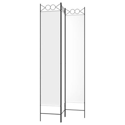 vidaXL 3-Panel Room Divider White 47.2"x86.6" Fabric