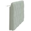 vidaXL Headboard Cushion Light grey Velvet, Foam 55.1 in width