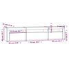 vidaXL TV Cabinet Brown Oak Engineered wood TV Cabinet Rectangular