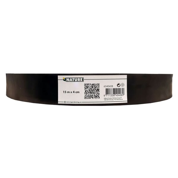 Nature Gardening Accessory Black Rubber 49.2 ft long, 1.6 in wide