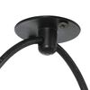 vidaXL Pendant Lamp Black Metal Adjustable height, ceiling mounting