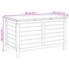 vidaXL Garden Storage Box Natural Wood Solid Fir Wood Medium