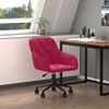 vidaXL Swivel Office Chair Wine Red Velvet