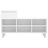 vidaXL Shoe Cabinet White Engineered Wood, Metal Medium