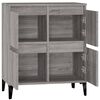 vidaXL Sideboard Grey Sonoma Engineered wood Medium Sideboard