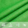 vidaXL Sunshade Sail Light Green 100% HDPE (high-density polyethylene)