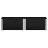 vidaXL Garden Planter Black Solid Pine Wood 59.1 x 19.7 in Stackable