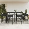 vidaXL Garden Bar Set Black