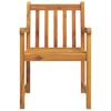 vidaXL Garden Chair Set of 8 Natural Wood Solid Acacia wood Standard