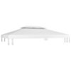 vidaXL 2-Tier Gazebo Top Cover 1 oz/ft² 13.1'x9.8' White