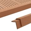 vidaXL 5 pcs Decking Angle Trims WPC 66.9" Light Brown