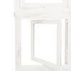 vidaXL Room Divider 6 Panels White Solid Wood Paulownia