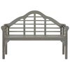 vidaXL Patio Queen Bench with Cushion 53.1 " Solid Acacia Wood Grey
