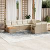 vidaXL Garden Sofa Set Beige
