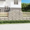 vidaXL Gabion Basket Silver Galvanized Iron Medium Sound-Absorbing