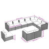 vidaXL Garden Lounge Set Brown and Cream