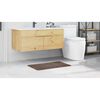 vidaXL Anti-slip Bath Mat Brown 19.7" x 31.5" PP