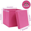 vidaXL Storage Box Set of 10 Pink Non-woven fabric (100% polyester)