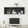 vidaXL TV Cabinet Grey Engineered wood 14.6x14.6x42.1 in TV Cabinet
