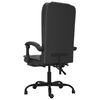 vidaXL Massage Office Chair Black Faux leather, metal, plywood, foam