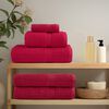 vidaXL Sauna Towel Set of 10 Red 100% Cotton Large Bath Towel