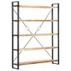 vidaXL Bookcase Mango Wood Brown, Black