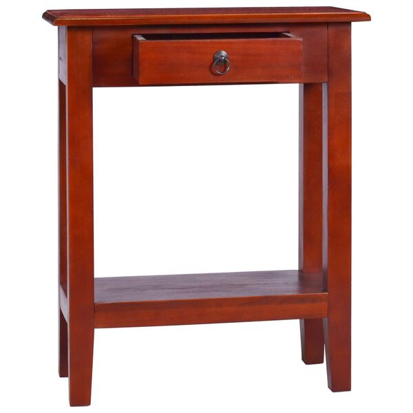 vidaXL Console Table Classical Brown Solid mahogany wood