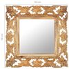 vidaXL Mirror Natural Brown Solid Mango Wood Medium Decorative Inlays
