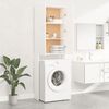 vidaXL Washing Machine Cabinet White 25.2x10.0x74.8"