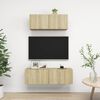 vidaXL TV Cabinet Set Set of 2 Sonoma Oak Engineered Wood Large