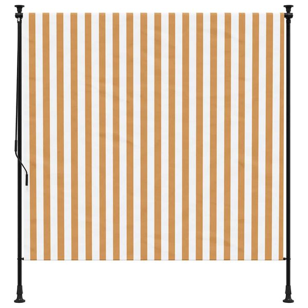 vidaXL Outdoor Roller Blind Orange and White