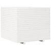 vidaXL Garden Planter White Solid Pine Wood 31.5 x 31.5 x 28.3 in