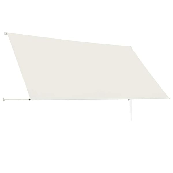 vidaXL Awning Cream Steel frame and 100% polyester fabric with PA coating