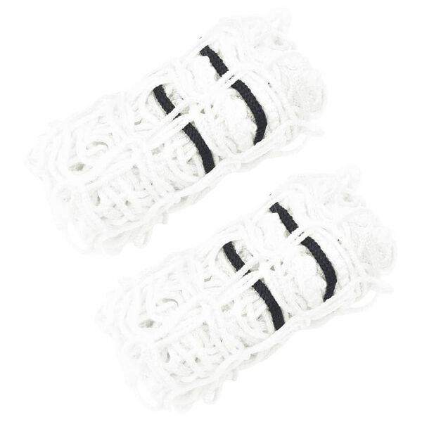 vidaXL Hay Net Set of 2 White Polypropylene 39.4 x 39.4 in Durable