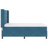 vidaXL Box Spring Bed with Headboard Blue 55.12 x 74.80 in Velvet