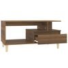 vidaXL Coffee Table Brown Oak Engineered wood 35.4x19.3x17.7 in