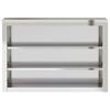 vidaXL Kitchen Wall Cabinet with Shelves Stainless Steel
