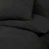 vidaXL Duvet Cover Set Black 100% Cotton Standard US double