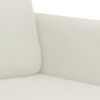 vidaXL 2-Seater Sofa Cream 55.1" Velvet