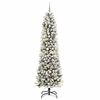 vidaXL Artificial Christmas Tree with 300 LEDs White 94.49 in